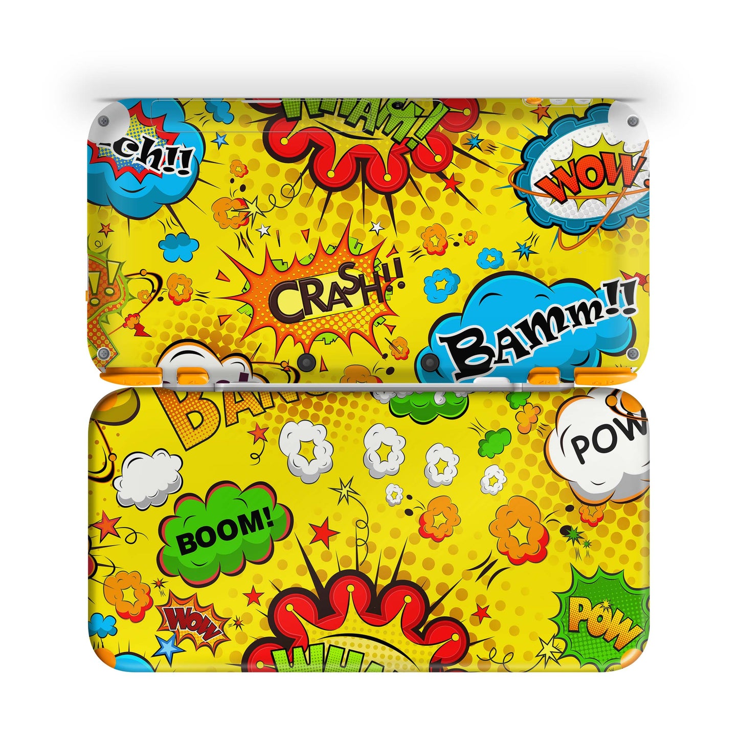 New Nintendo 2DS XL Skin Design Schutzfolie Aufkleber Folie Comics gelb Aufkleber Skins4u