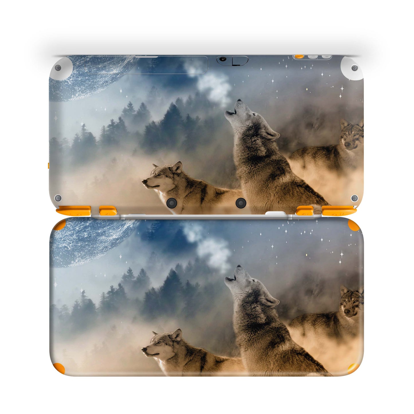 New Nintendo 2DS XL Skin Design Schutzfolie Aufkleber Folie Howling Moon Aufkleber Skins4u