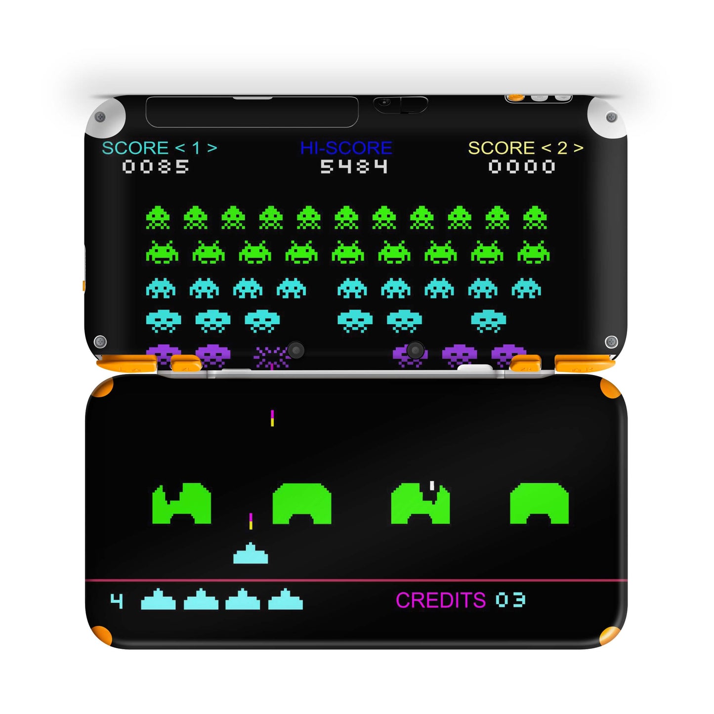 New Nintendo 2DS XL Skin Design Schutzfolie Aufkleber Folie Invaders Aufkleber Skins4u