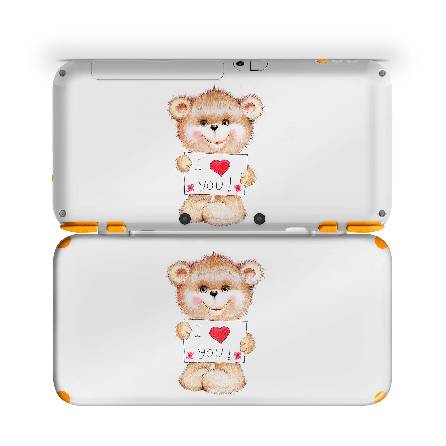 New Nintendo 2DS XL Skin Design Schutzfolie Aufkleber Folie Teddy Love Aufkleber Skins4u