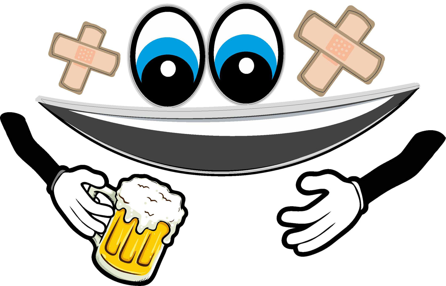 Augen Aufkleber für Saugroboter, Mähroboter Wischroboter Thermomix Sticker Set Aufkleber Skins4u Bierglas Set