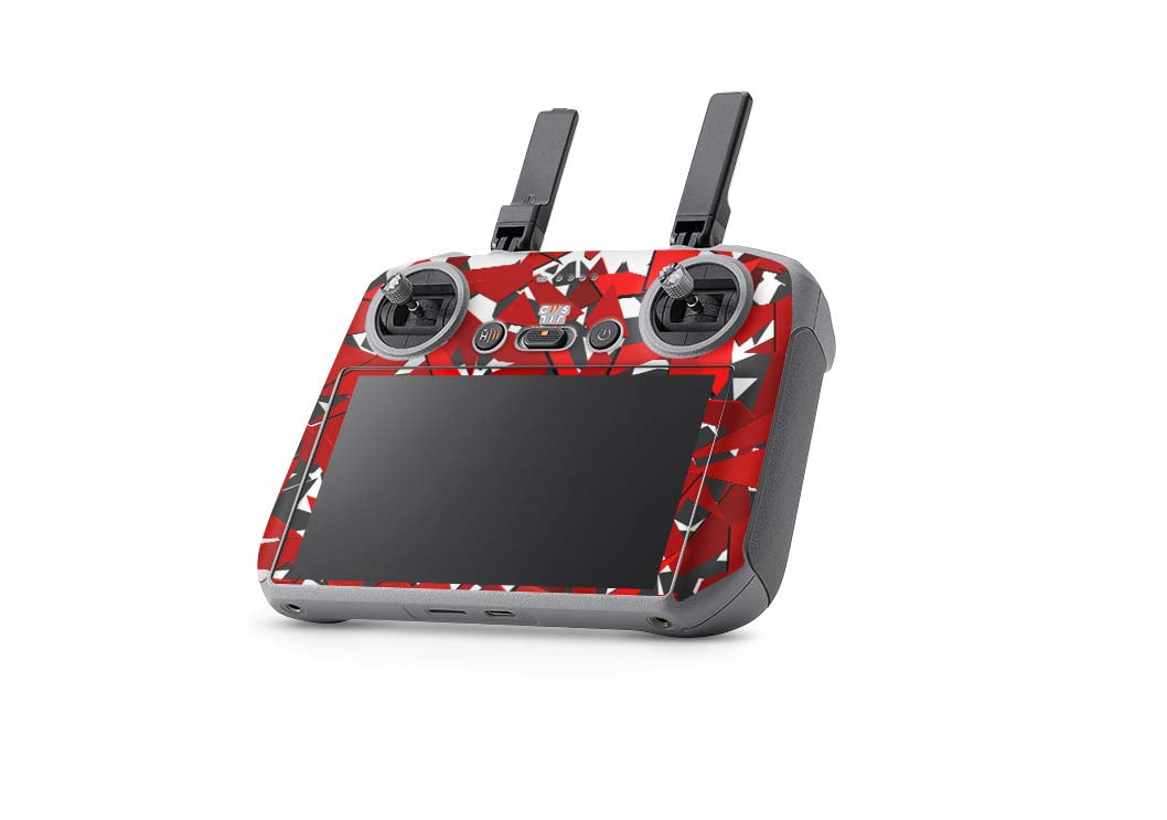 DJI Controller Skins Smart, RC, RC2, RC Pro Design Schutzfolie Aufkleber Signal Rot Aufkleber skins4u