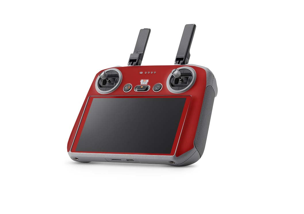 DJI Controller Skins Smart, RC, RC2, RC Pro Design Schutzfolie Aufkleber Solid state Rot Aufkleber skins4u