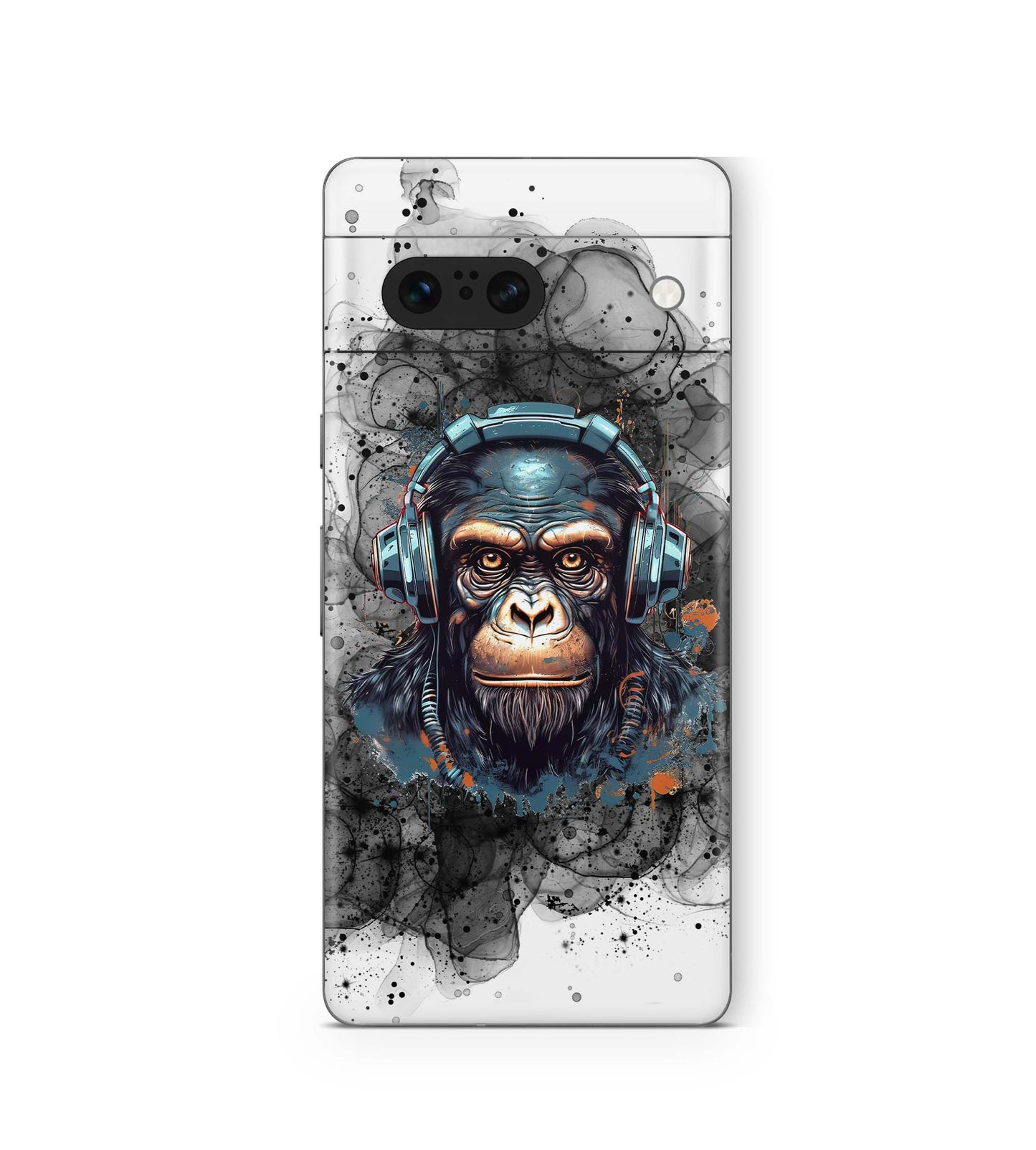 Google Pixel 8a Skins Design Schutzfolie Black smoke monkey Aufkleber skins4u