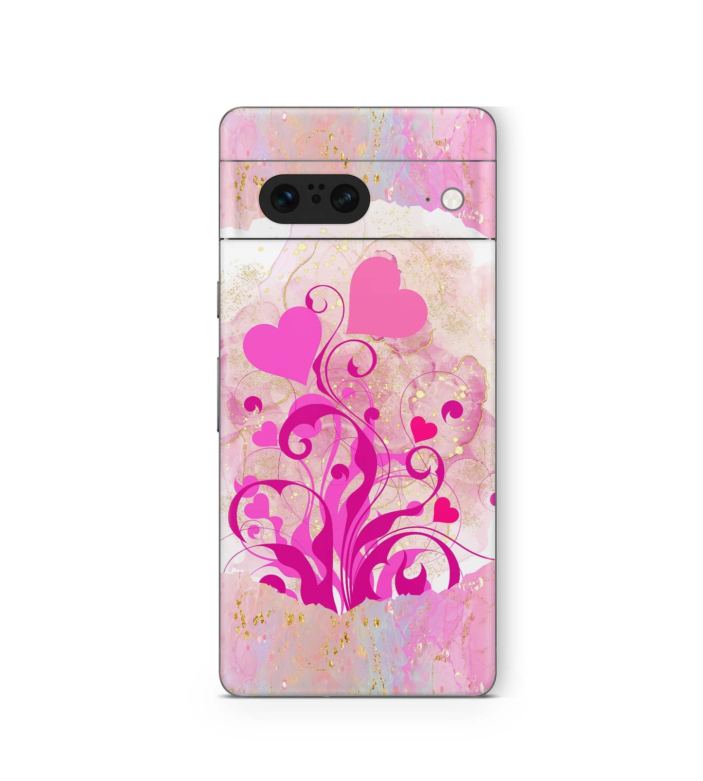 Google Pixel 8a Skins Design Schutzfolie Boarder Hearts Aufkleber skins4u