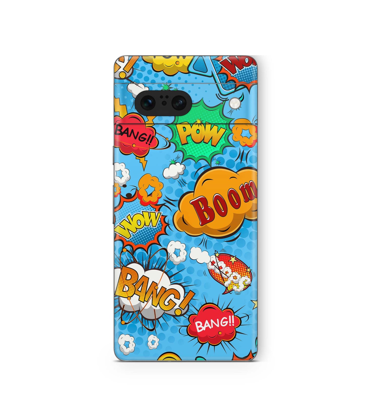 Google Pixel 8a Skins Design Schutzfolie Comics blau Aufkleber skins4u