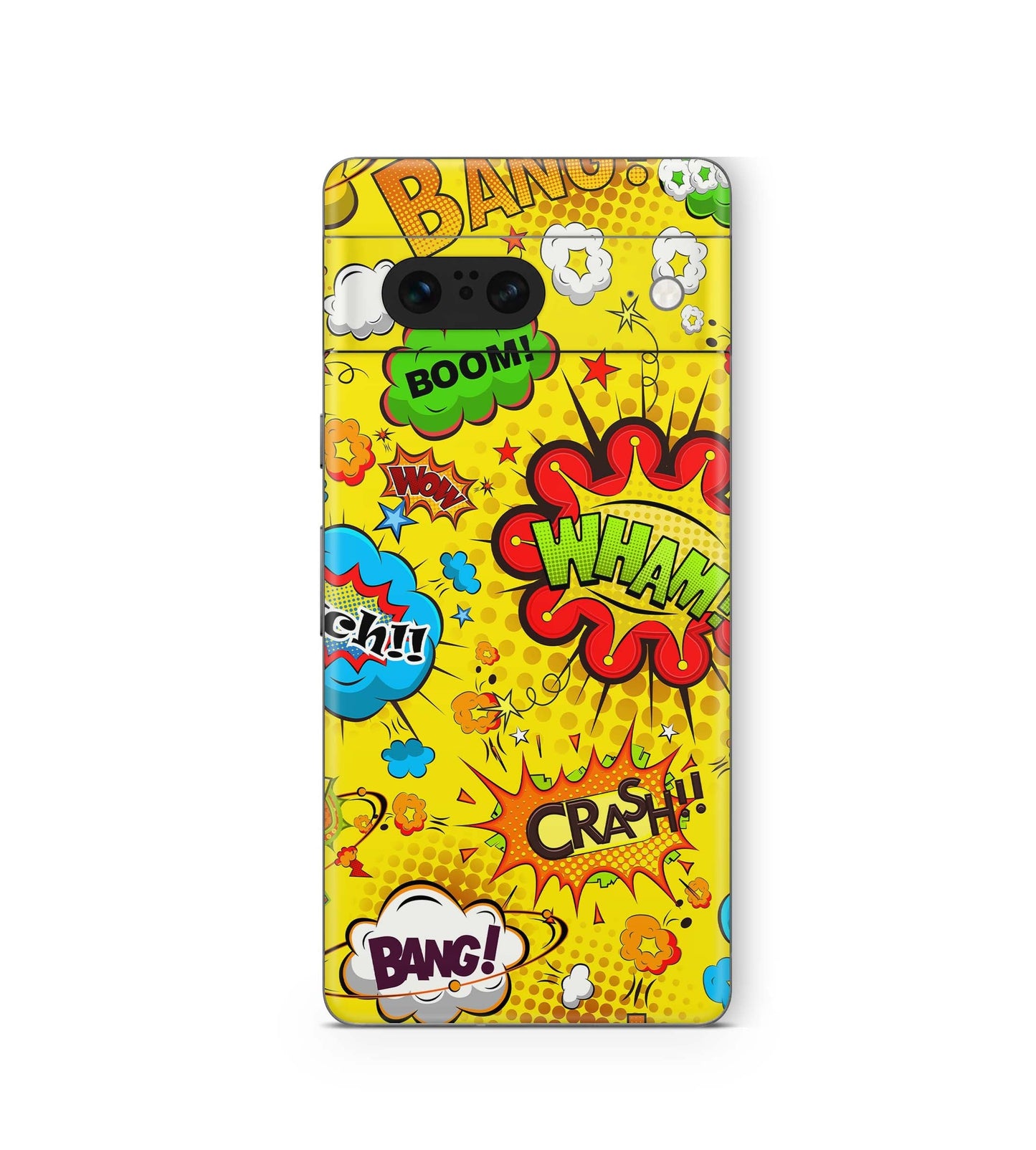 Google Pixel 9a Skins Design Schutzfolie Comics gelb Aufkleber skins4u