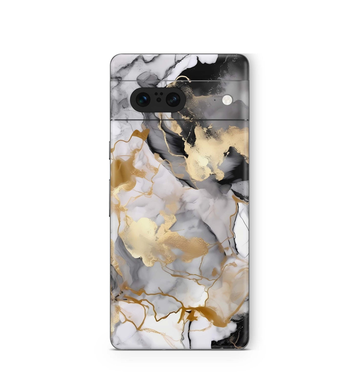 Google Pixel 8a Skins Design Schutzfolie Gold black Aufkleber skins4u