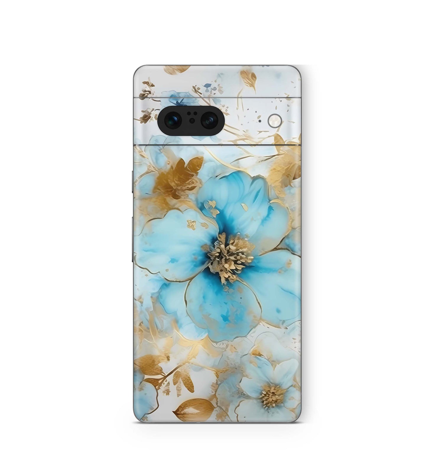 Google Pixel 8a Skins Design Schutzfolie Gold blue Fantasy Aufkleber skins4u