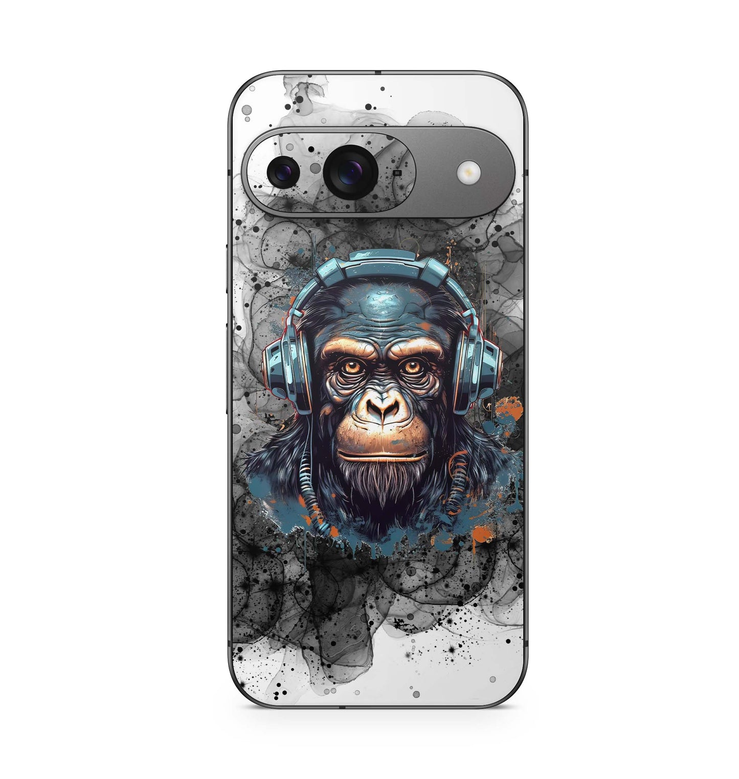 Google Pixel 9 Pro Skin Schutzfolie Design Kratzerschutz Vinyl Aufkleber Black smoke monkey Aufkleber Skins4u