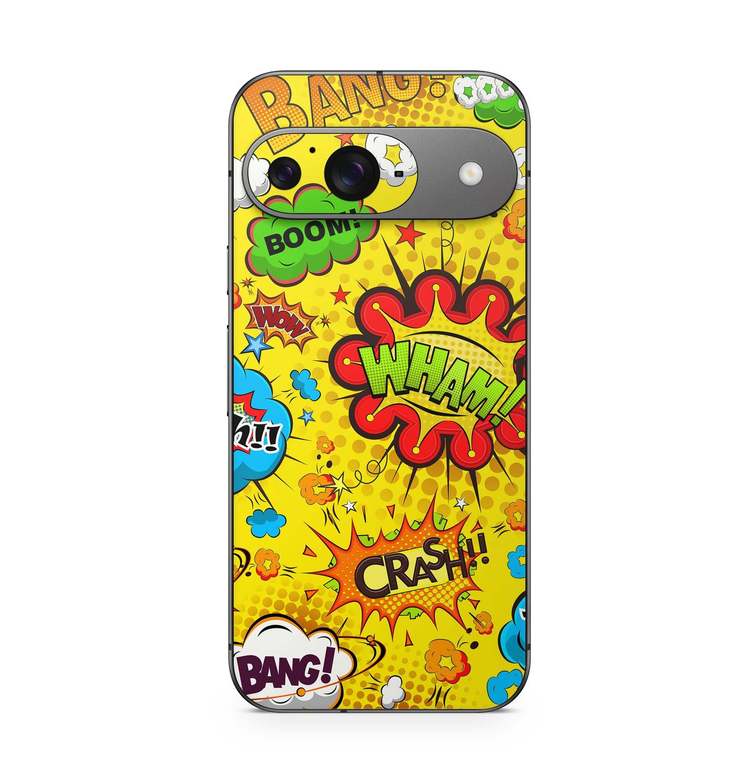 Google Pixel 9 Pro XL Skin Schutzfolie Design Kratzerschutz Vinyl Aufkleber Comics gelb Aufkleber Skins4u