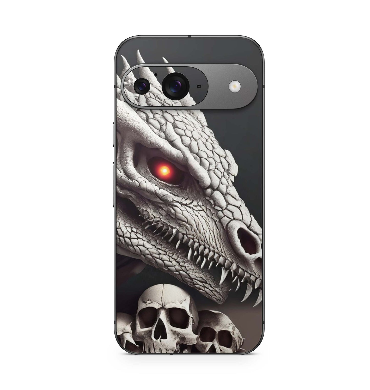 Google Pixel 9 Pro XL Skin Schutzfolie Design Kratzerschutz Vinyl Aufkleber Dragon Skull Aufkleber Skins4u