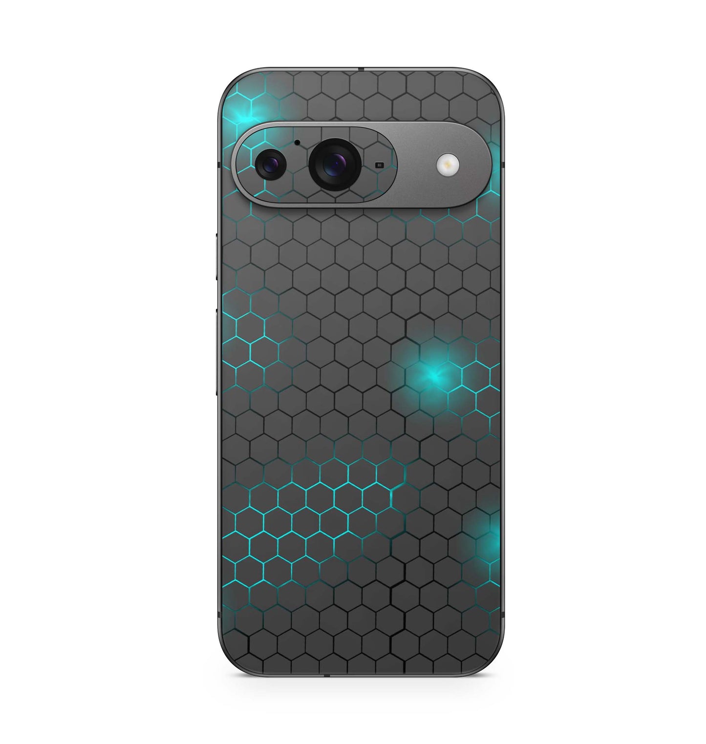 Google Pixel 9 Pro Skin Schutzfolie Design Kratzerschutz Vinyl Aufkleber Exo small blue Aufkleber Skins4u