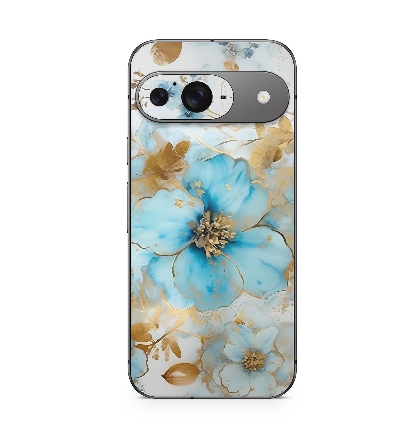 Google Pixel 9 Pro XL Skin Schutzfolie Design Kratzerschutz Vinyl Aufkleber Gold blue Fantasy Aufkleber Skins4u