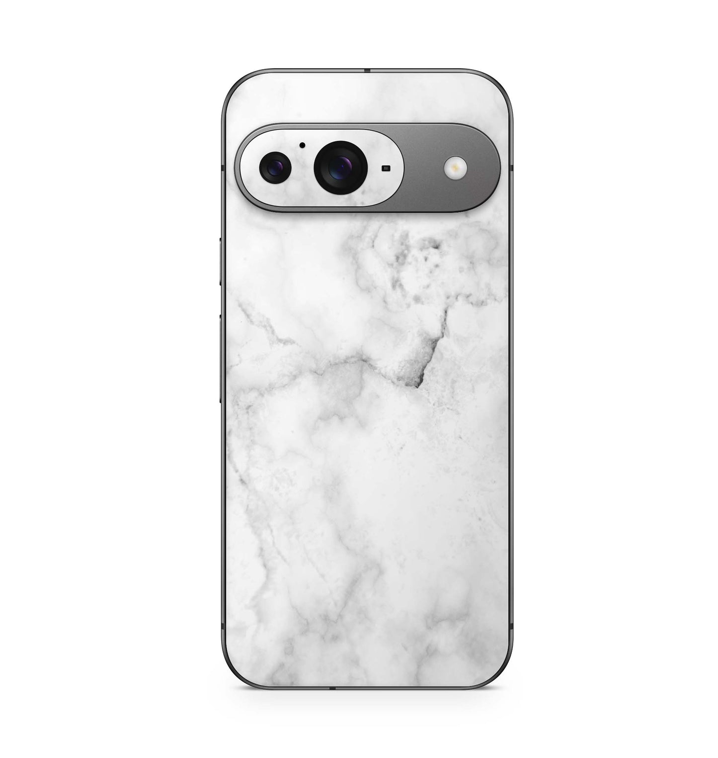 Google Pixel 9 Pro XL Skin Schutzfolie Design Kratzerschutz Vinyl Aufkleber Marmor weiss Aufkleber Skins4u