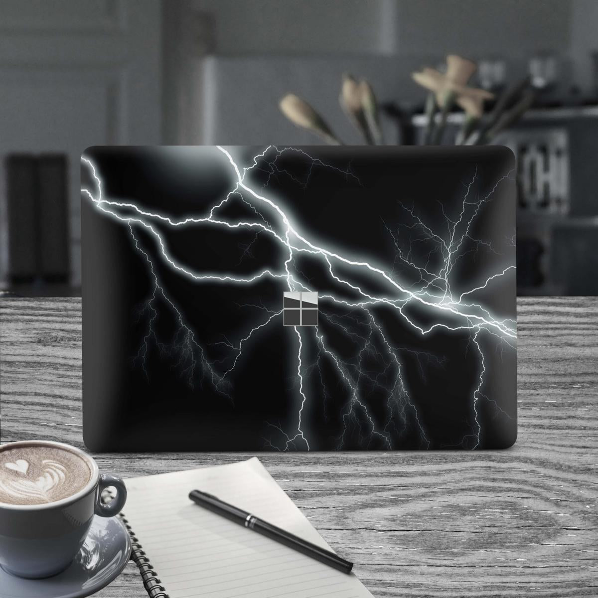 Microsoft Surface Laptop Studio Premium Vinylfolie Kratzerschutz Design Apocalypse black Elektronik-Sticker & -Aufkleber Skins4u