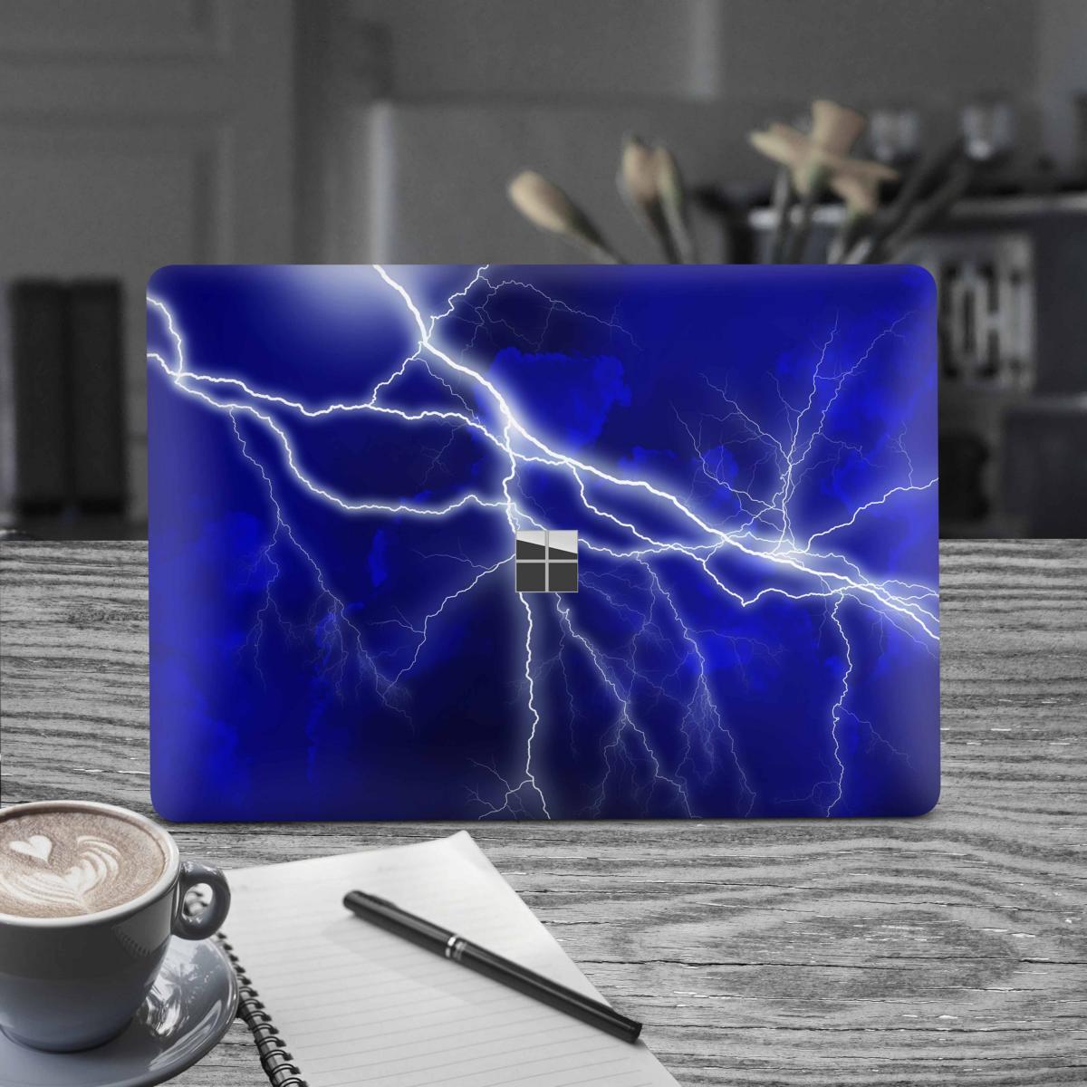 Microsoft Surface Laptop Studio Premium Vinylfolie Kratzerschutz Design Apocalypse blue Elektronik-Sticker & -Aufkleber Skins4u