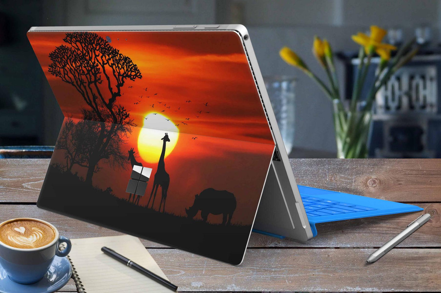 Microsoft Surface Pro 11 Skin Design Vinyl Premium Folie Modellwahl Motiv Afrika Aufkleber skins4u