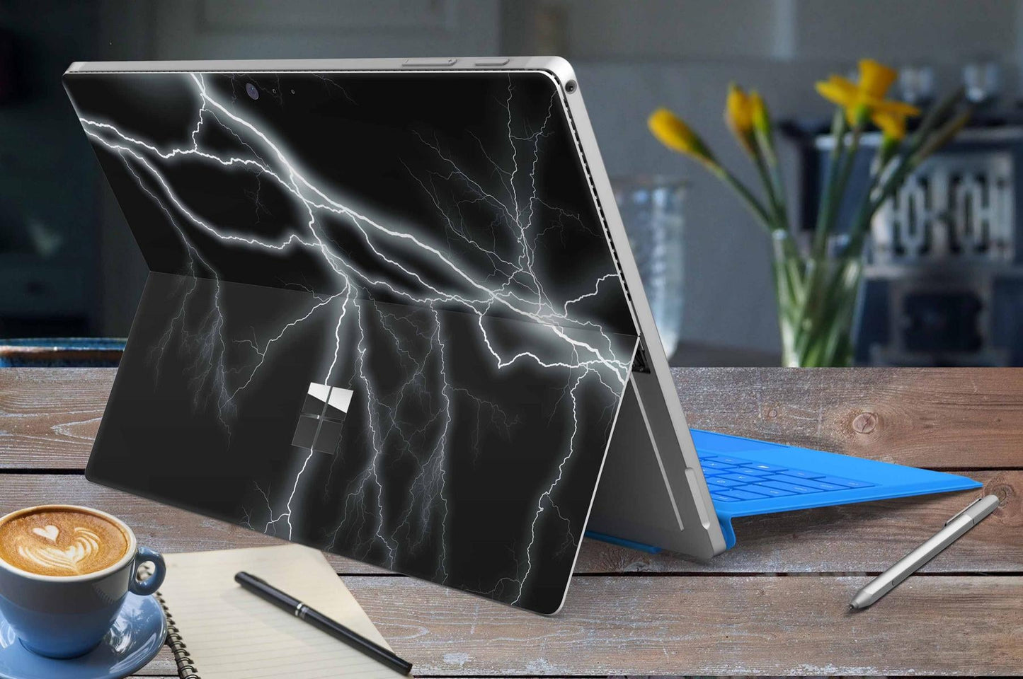 Microsoft Surface Go 4 Skins Design Vinyl Premium Folie Modellwahl Motiv Apocalypse black Aufkleber skins4u