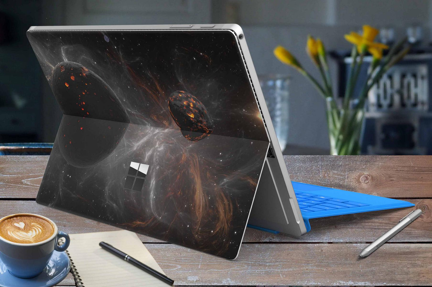 Microsoft Surface Go 4 Skins Design Vinyl Premium Folie Modellwahl Motiv Astronomy Aufkleber skins4u