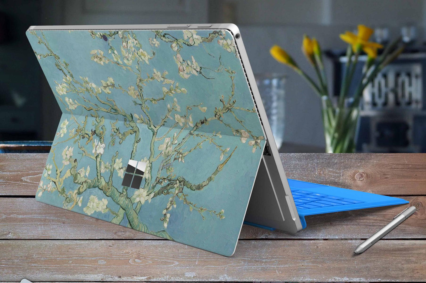 Microsoft Surface Pro 9 Skin Design Vinyl Premium Folie Modellwahl Motiv Blossoming Aufkleber skins4u
