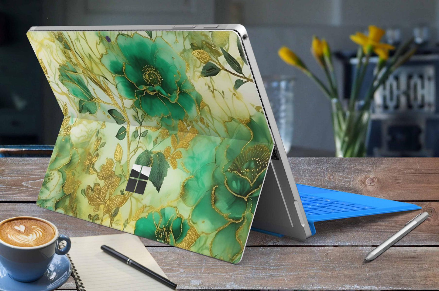 Microsoft Surface Go 2 Skins Design Vinyl Premium Folie Modellwahl Motiv Blütenzauber Aufkleber skins4u