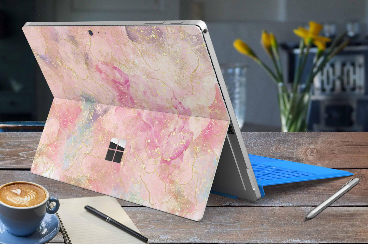 Microsoft Surface Go 3 Skins Design Vinyl Premium Folie Modellwahl Motiv Deluxe Pink Aufkleber skins4u