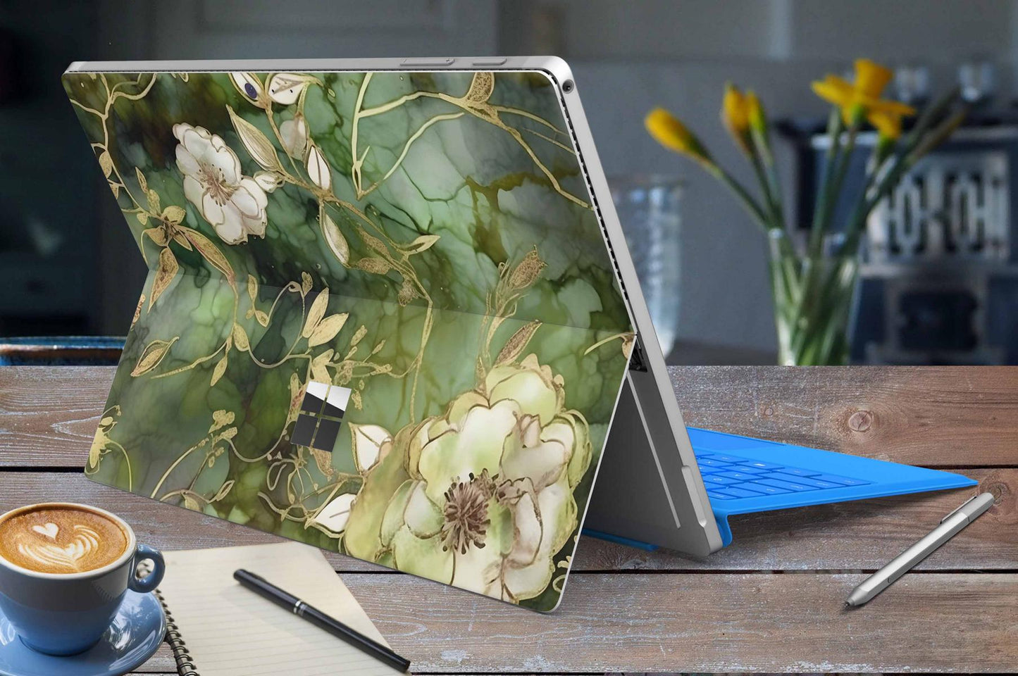 Microsoft Surface Go 2 Skins Design Vinyl Premium Folie Modellwahl Motiv Elfenblüte Aufkleber skins4u