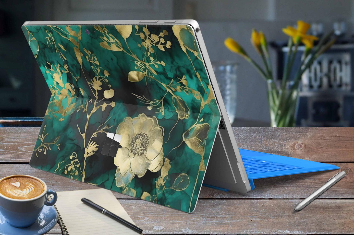 Microsoft Surface Go 2 Skins Design Vinyl Premium Folie Modellwahl Motiv Green Hymn Aufkleber skins4u