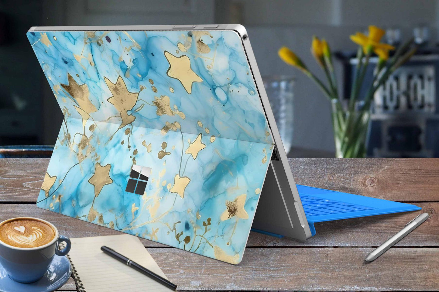 Microsoft Surface Pro 4 / 5 / 6 Skin Design Vinyl Premium Folie Modellwahl Motiv Light Stars Aufkleber skins4u