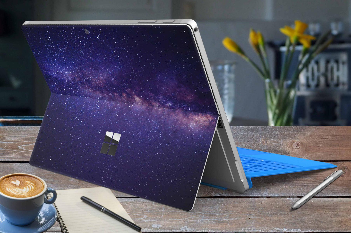Microsoft Surface Go 4 Skins Design Vinyl Premium Folie Modellwahl Motiv Milky Way Aufkleber skins4u