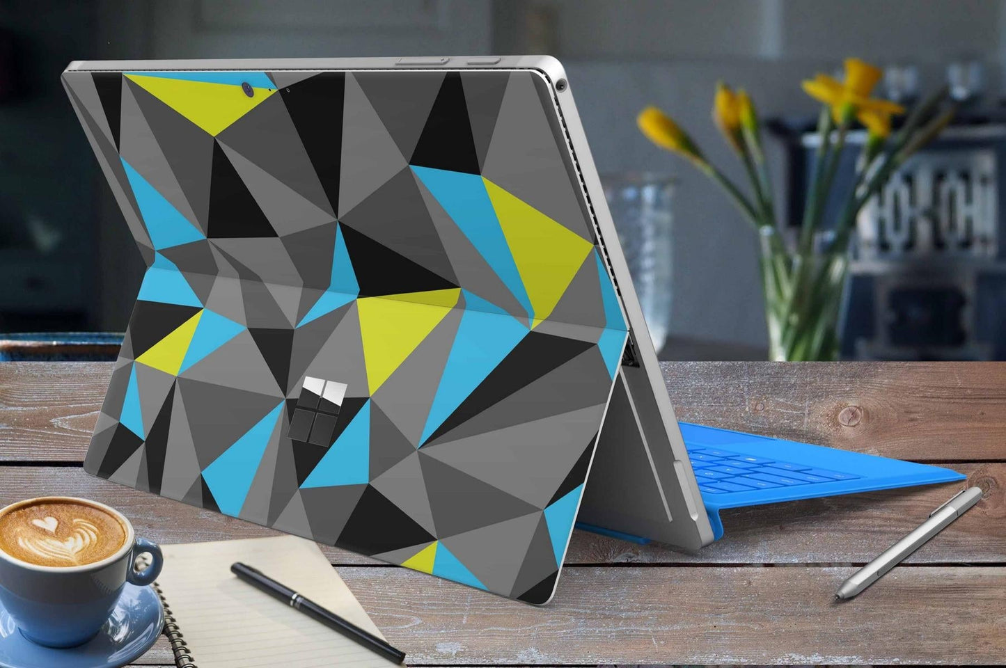 Microsoft Surface Pro 4 / 5 / 6 Skin Design Vinyl Premium Folie Modellwahl Motiv Polycolor Aufkleber skins4u