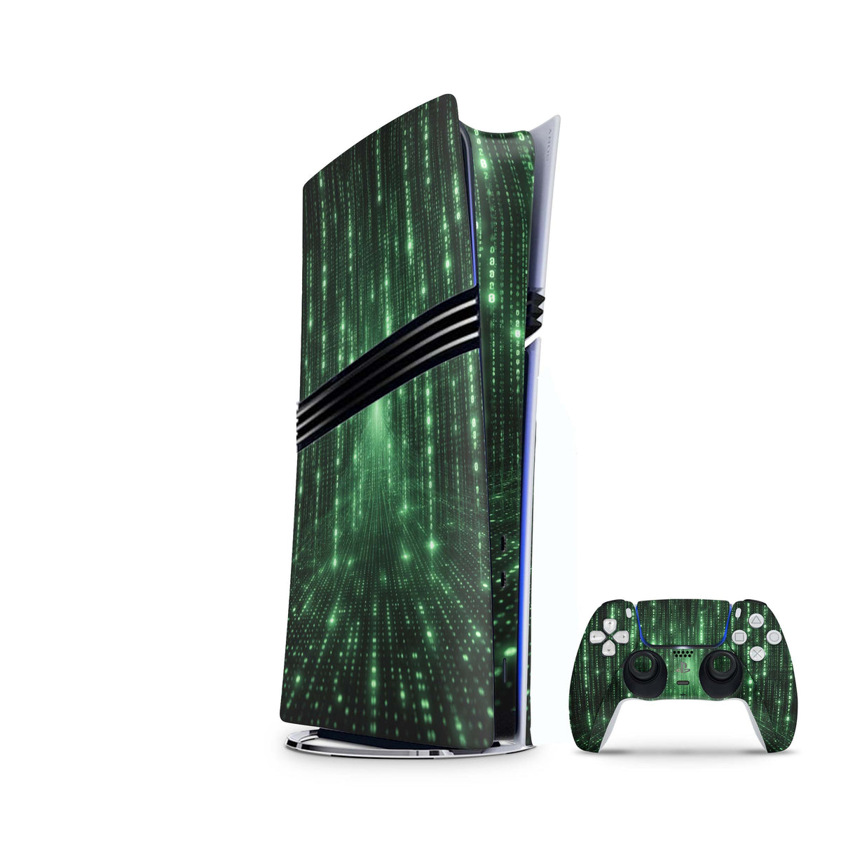 PS5 Pro Skin New Matrix mit passendem Controller Skin