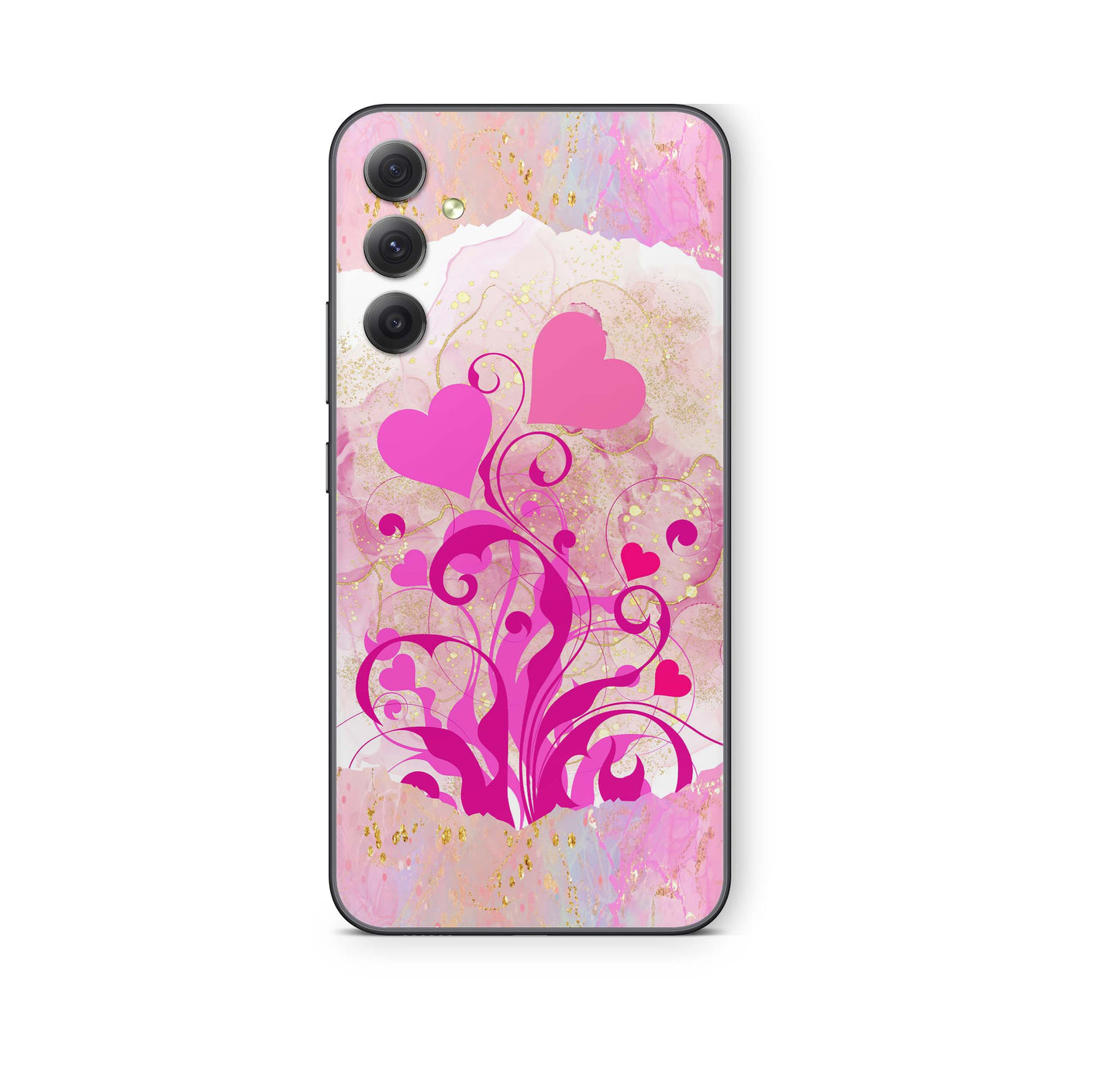 Samsung Galaxy S25+ Skin Schutzfolie Aufkleber Skins Design Boarder Hearts Elektronik-Sticker & -Aufkleber skins4u