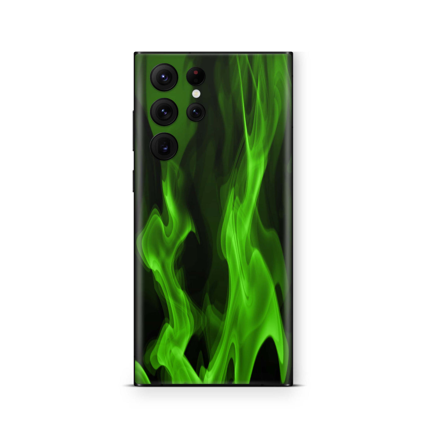 Samsung Galaxy S25 Ultra Skin Designfolie Aufkleber Skins Design Gruene Flammen Elektronik-Sticker & -Aufkleber skins4u