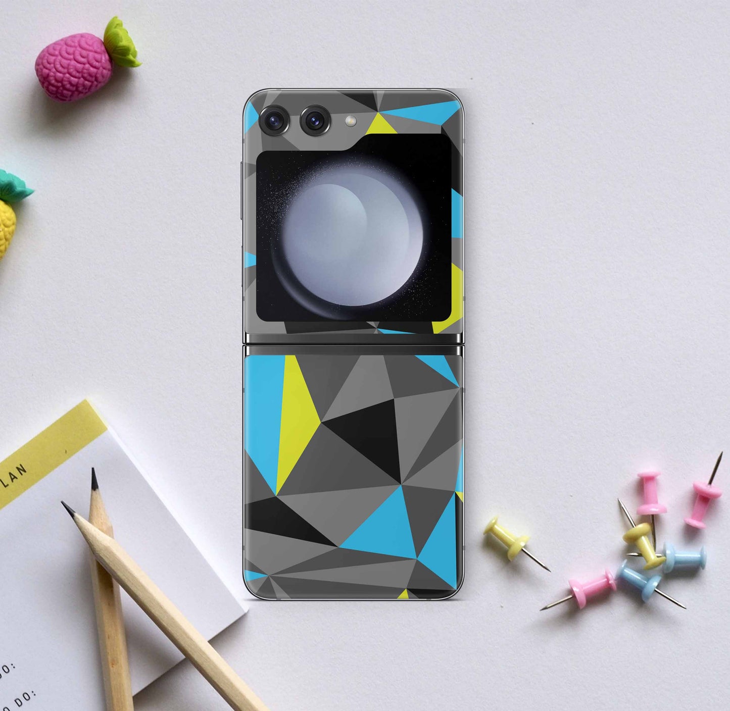 Samsung Galaxy Z Flip5 Skins Design Vinyl Premium Folien Kratzerschutz Motiv Polycolor Aufkleber skins4u