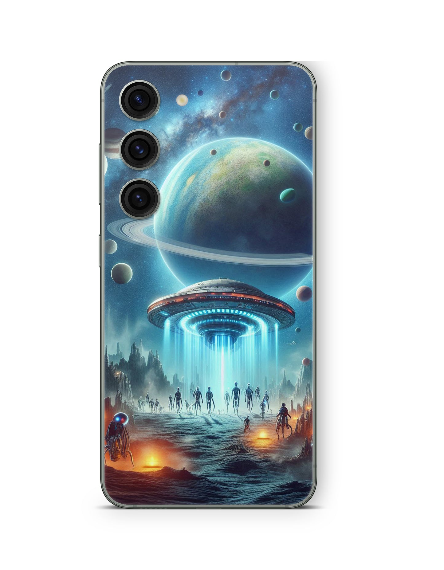 Samsung Galaxy S26 Plus Skin Handy Aufkleber Aliens Arives Aufkleber Skins4u