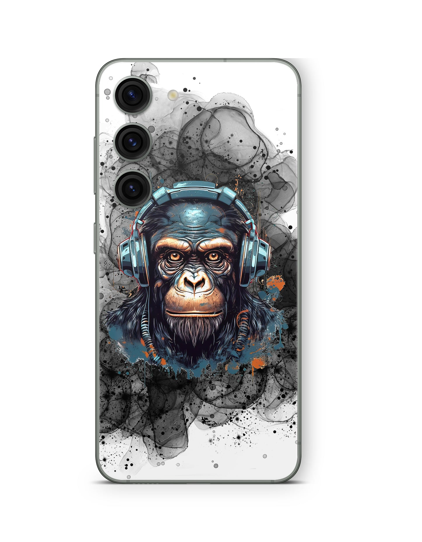 Samsung Galaxy S26 Skin Handy Aufkleber Black Smoke Monkey
