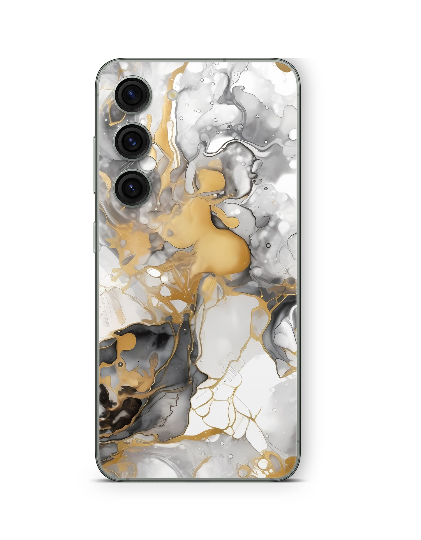 Samsung Galaxy S26 Plus Skin Handy Aufkleber Marmor Golden Light Aufkleber Skins4u