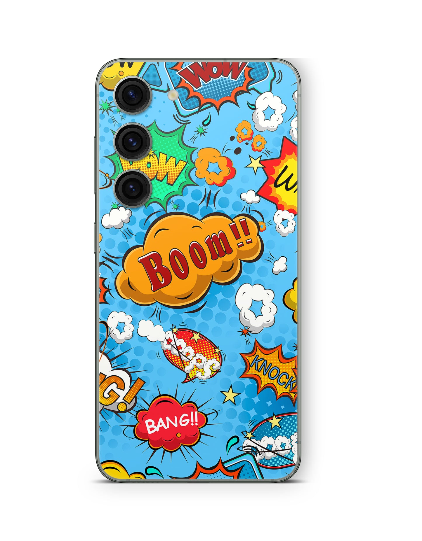 Samsung Galaxy S26 Skin Handy Aufkleber comics blue