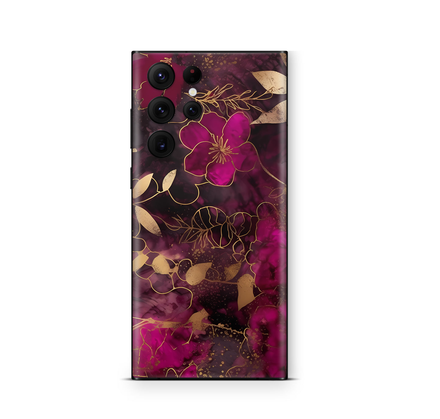 Samsung Galaxy S26 Ultra Skin Schutzfolie Aufkleber Flowers Dark Aufkleber Skins4u