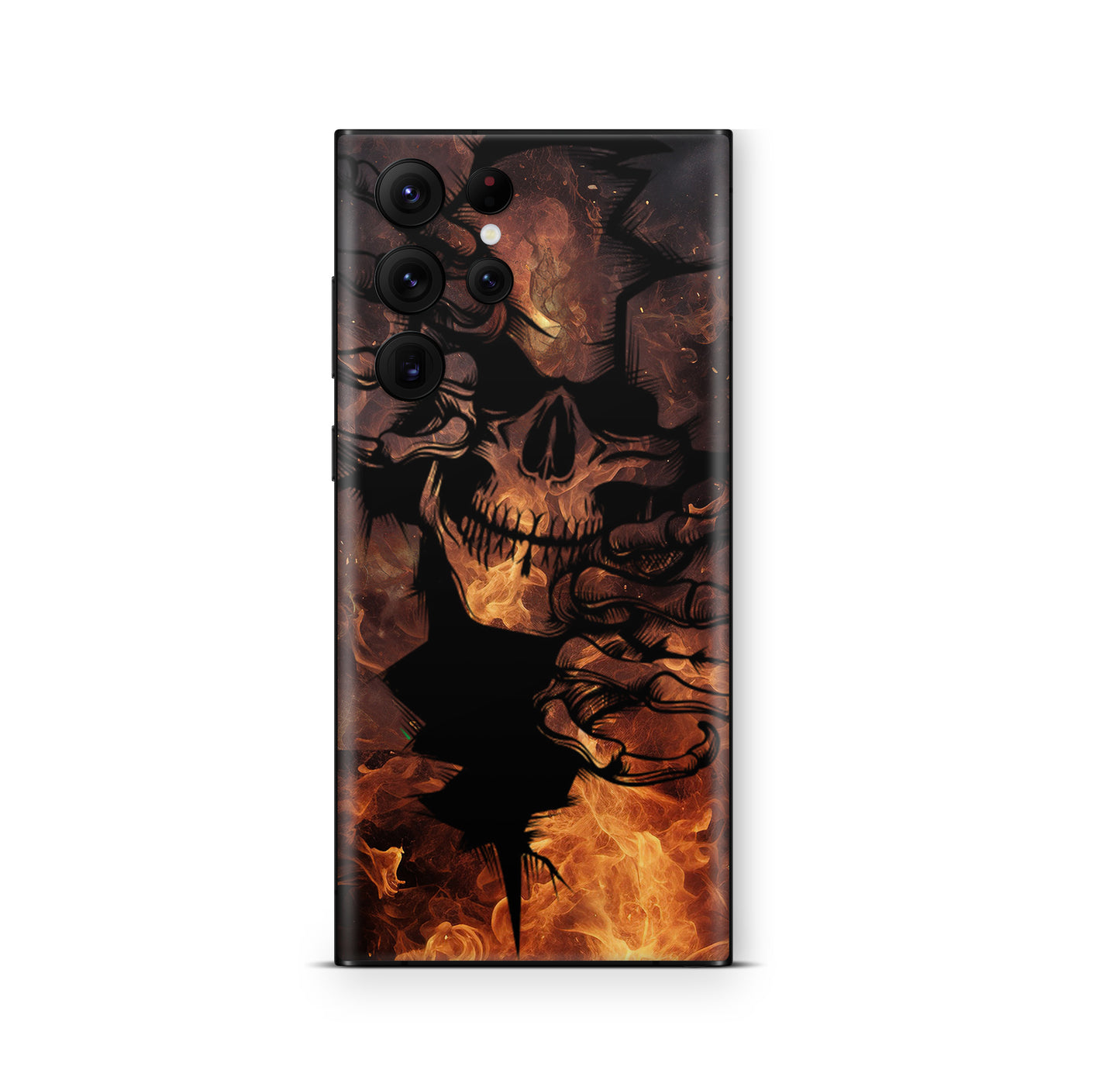 Samsung Galaxy S26 Ultra Skin Schutzfolie Aufkleber Skull on Fire Aufkleber Skins4u