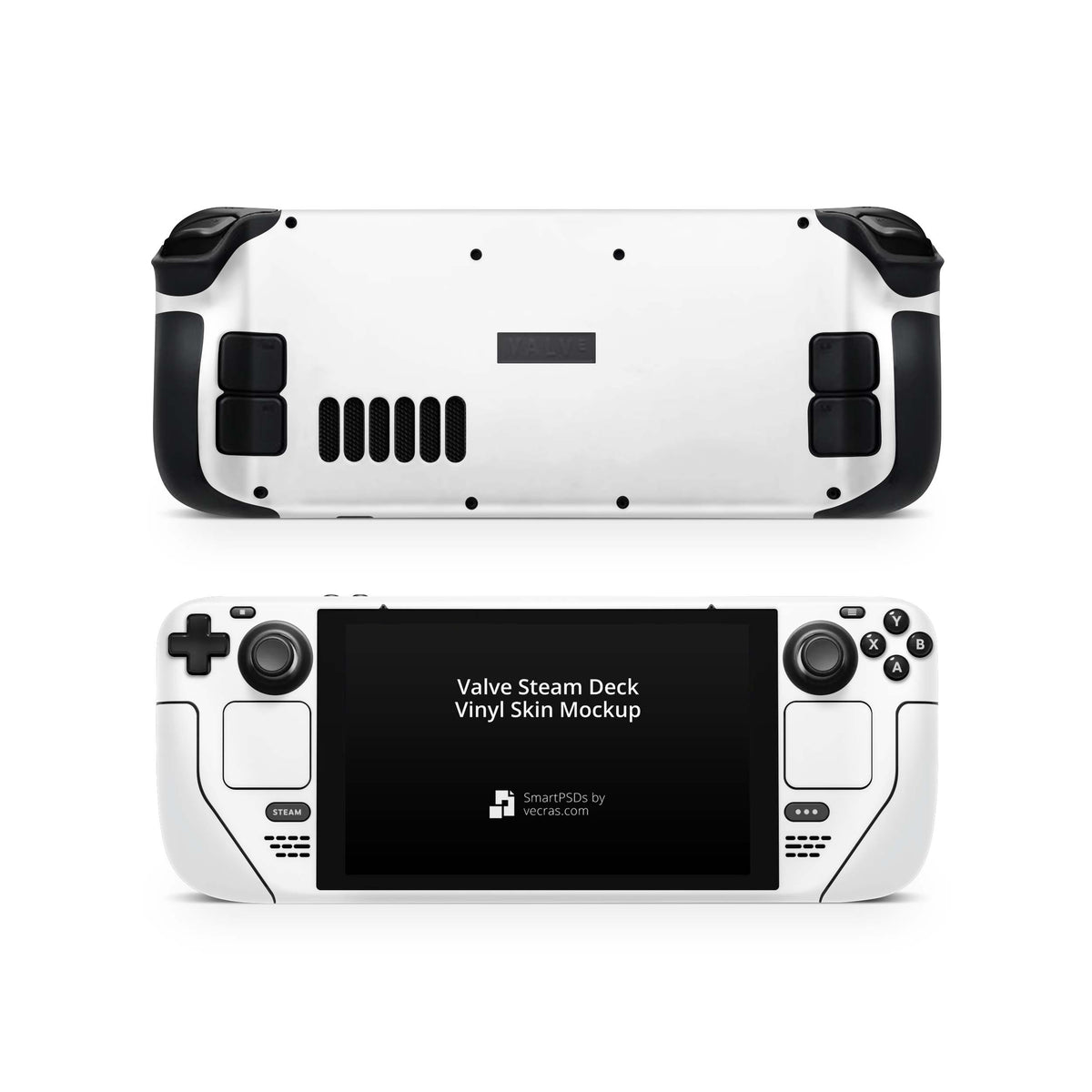Valve Steam Deck Skins & Wraps Aufkleber Vinyl Skin Folie Solid state weiss Aufkleber Skins4u