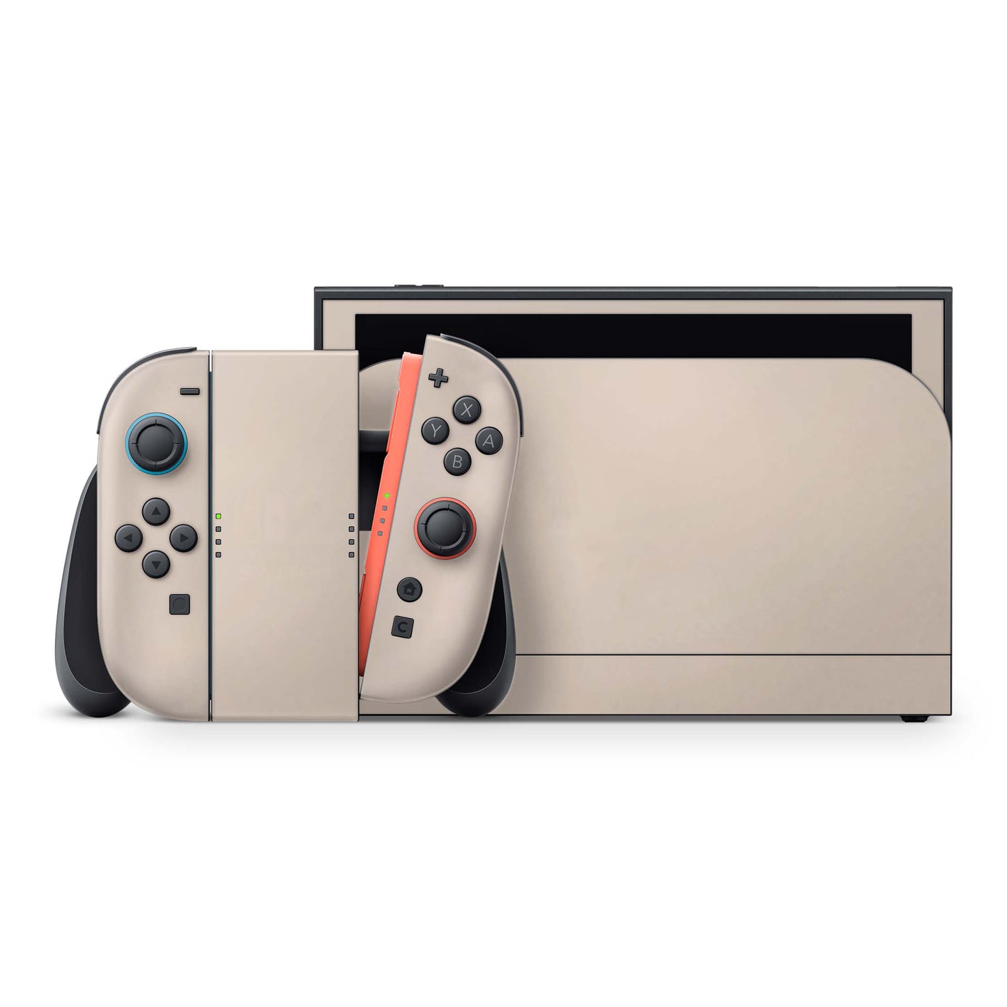Nintendo Switch 2 Aufkleber Folien Skin Set Schutzfolie Modding Design Cream Aufkleber Skins4u