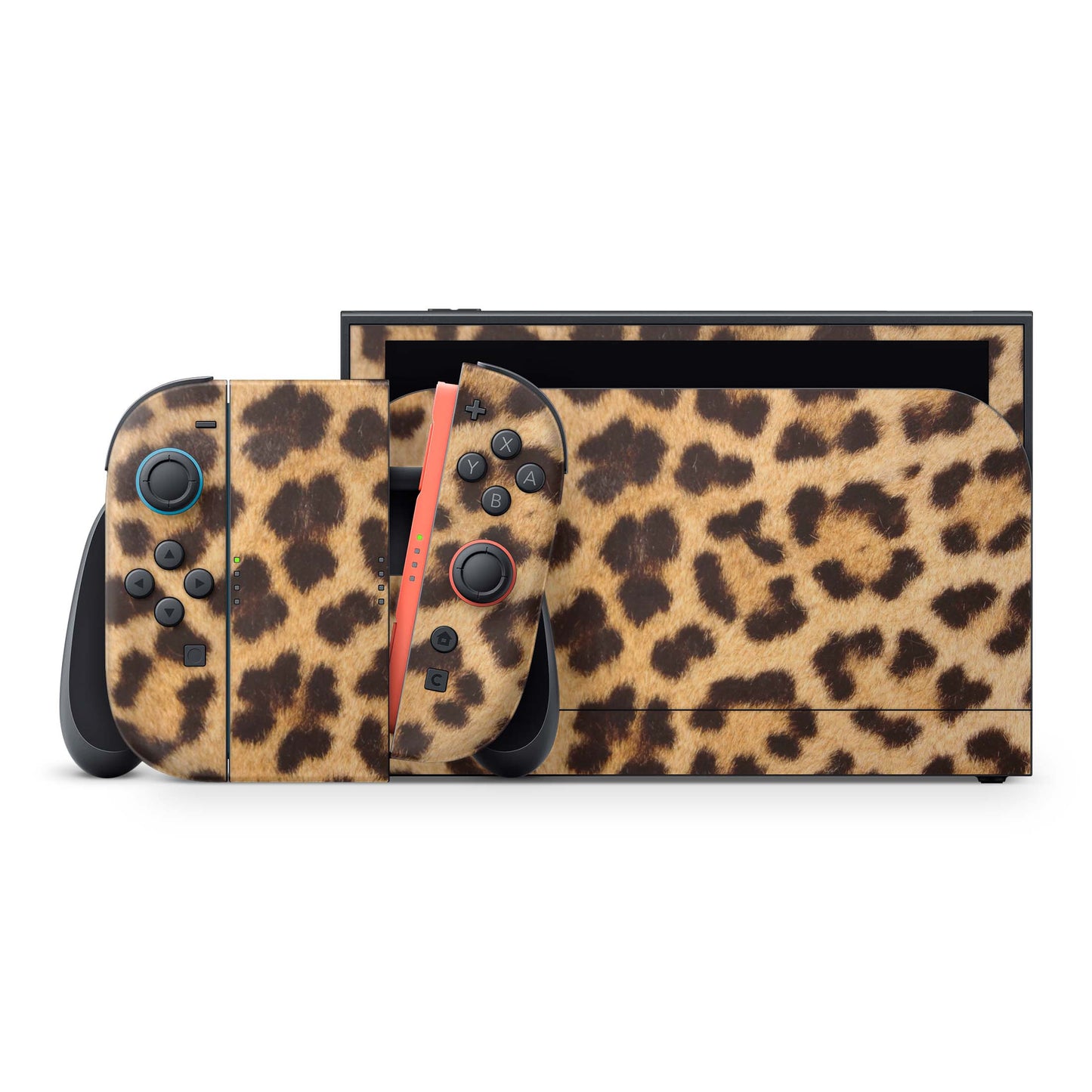 Nintendo Switch 2 Aufkleber Folien Skin Set Schutzfolie Modding Design Leopardenfell Aufkleber Skins4u