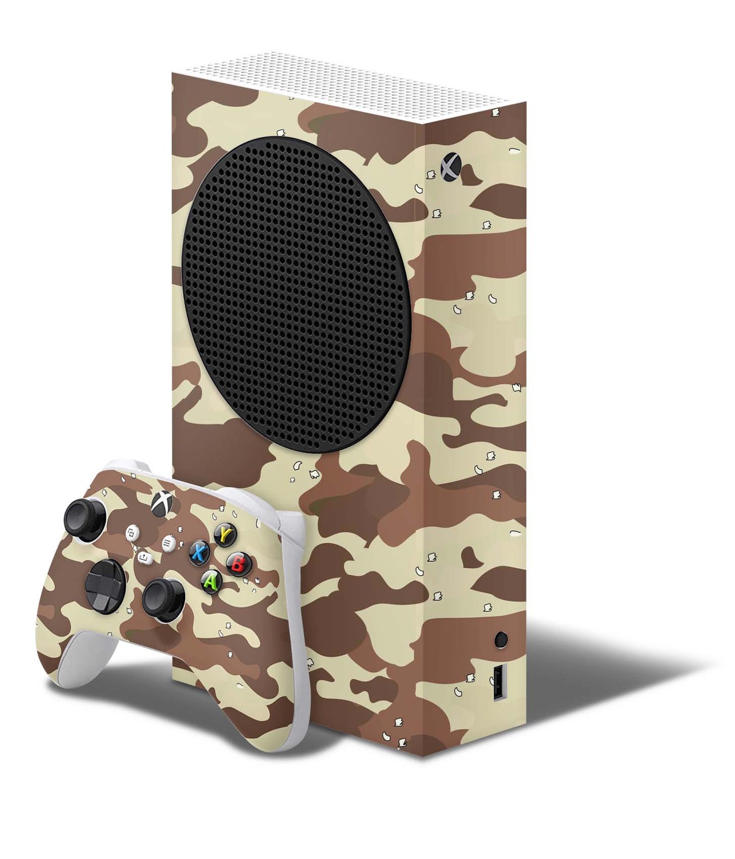 Xbox Series S Skin Folie Konsolen Aufkleber mit Controller Skin Desert Camo Elektronik-Sticker & -Aufkleber skins4u