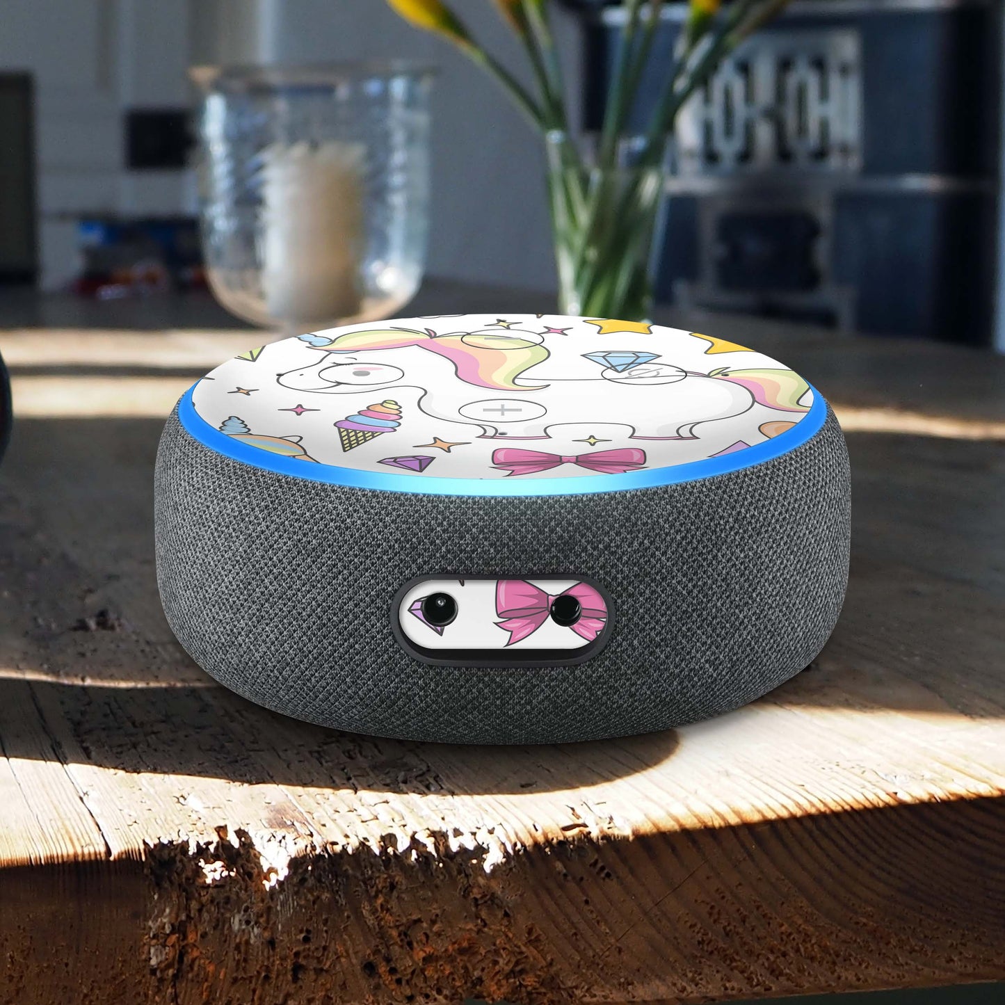 Amazon Echo Dot 3 Skin Schutzfolie Aufkleber Premium Design Einhorn Draw Aufkleber Skins4u