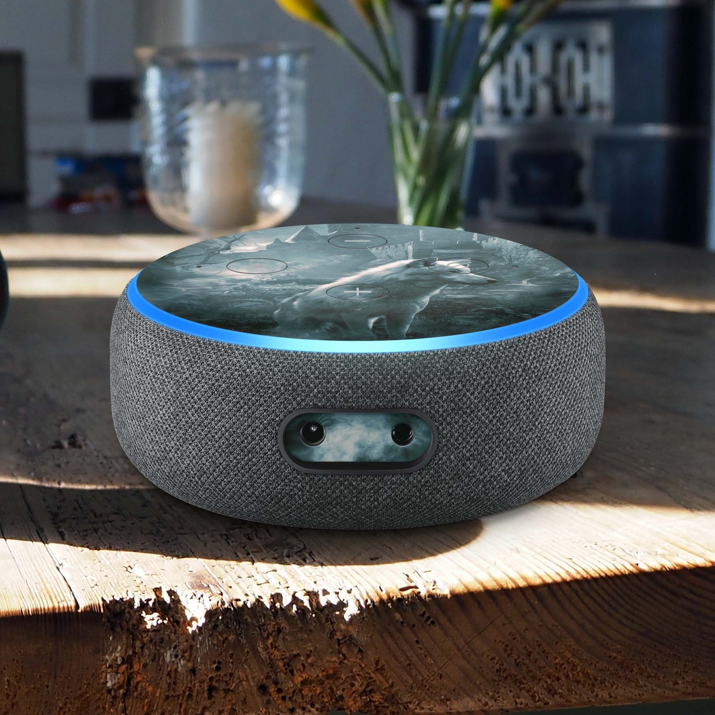 Amazon Echo Dot 3 Skin Schutzfolie Aufkleber Premium Design Ghost Wolf Aufkleber Skins4u