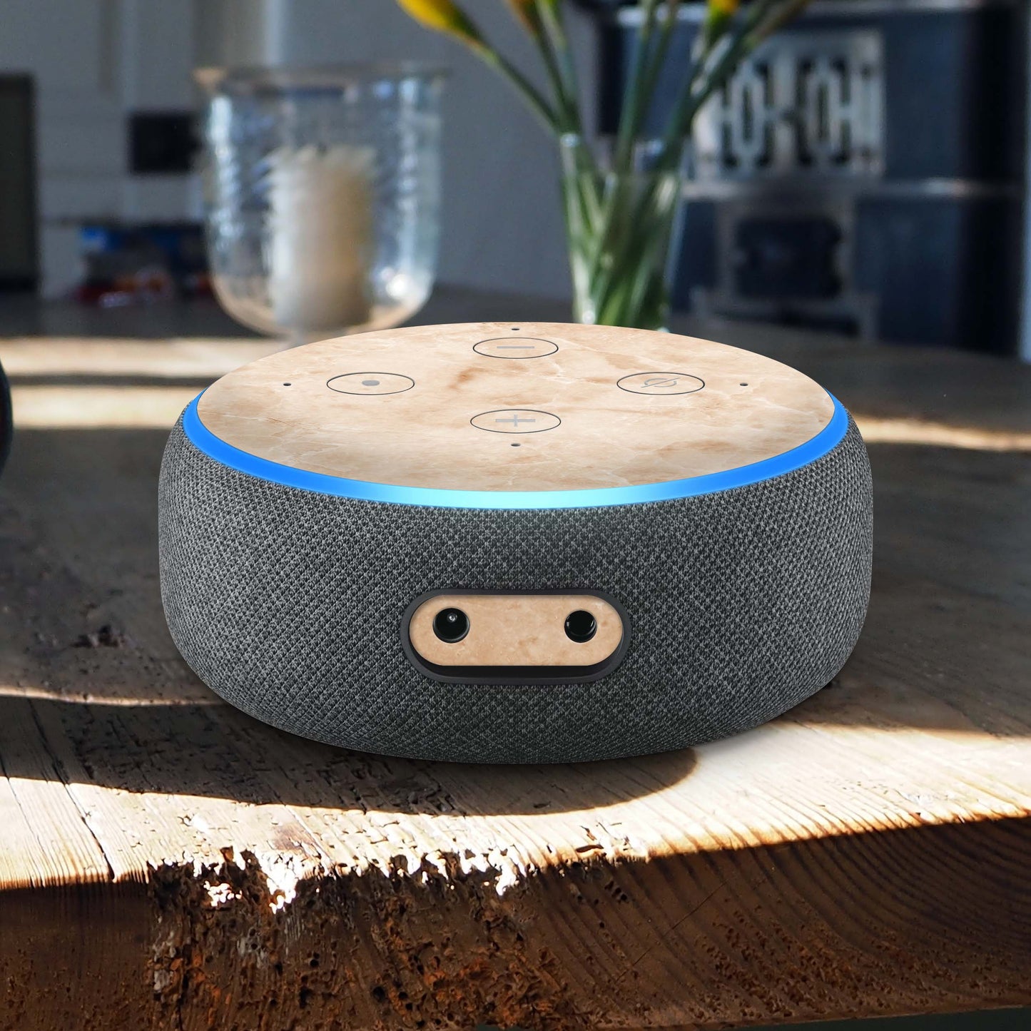 Amazon Echo Dot 3 Skin Schutzfolie Aufkleber Premium Design Marmor Rose Aufkleber Skins4u