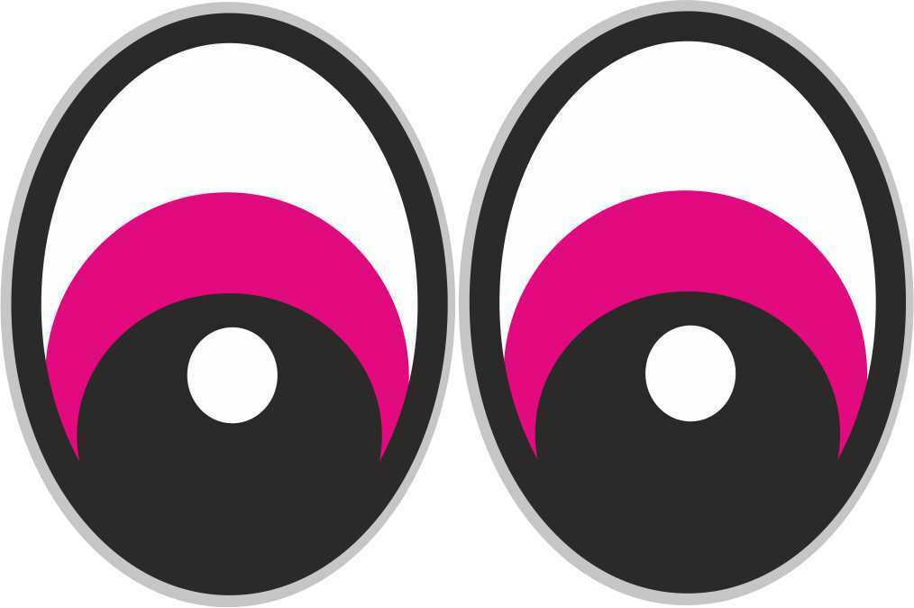 Augen Aufkleber für Saugroboter, Mähroboter Wischroboter Thermomix Sticker Set Aufkleber Skins4u pink